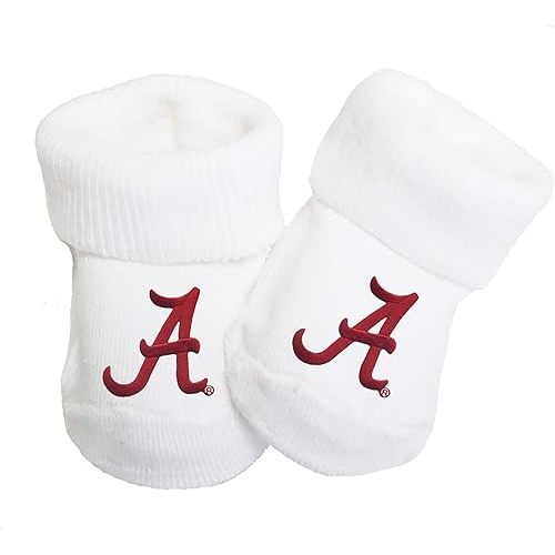 Alabama Crimson Tide Baby Toe Bootie Socks 0-9 Months