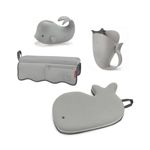 SKIP*HOP® Moby® 4-Piece Bath Time Essentials Kit in Grey