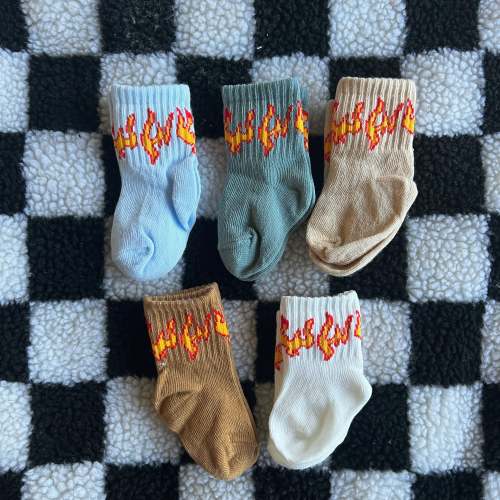 BABY FLAME SOCKS – voodoochildstudio