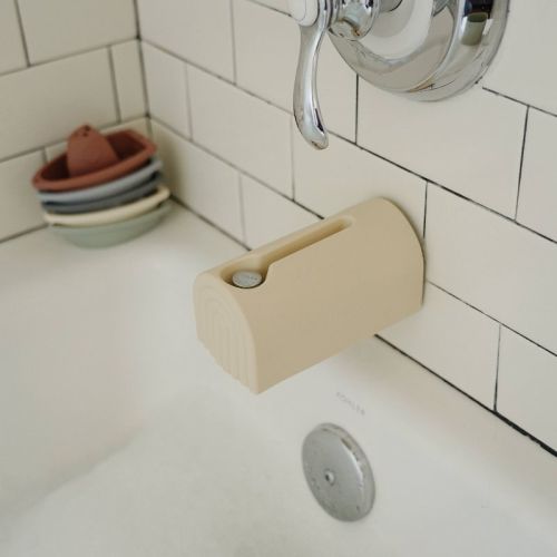 Mushie Bath Spout Cover - Cambridge Blue