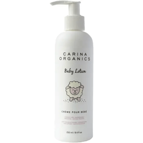 Carina Organics Extra Gentle Baby Lotion, Organic & Natural, for Sensitive Skin, Whole Body, 8 fl oz