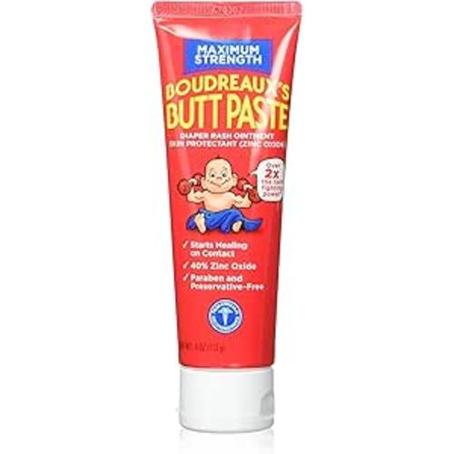Amazon.com: Boudreauxs Maximum Strength Butt Paste - 4 Oz (Pack of 2) : Baby