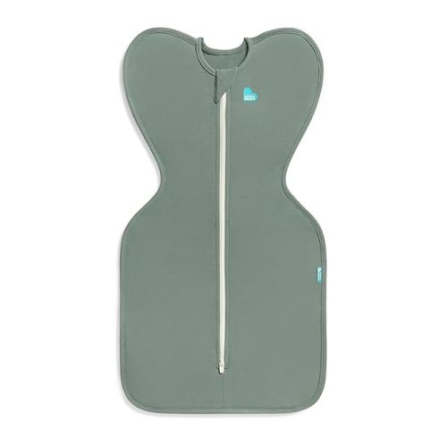 Love to Dream Swaddle UP, Baby Sleep Sack, Self-Soothing Swaddles for Newborns, Improves Sleep, Snug Fit Helps Calm Startle Reflex, New Born Essentials for Baby, 1.0 TOG, 5-8.5 lbs, Deep Olive