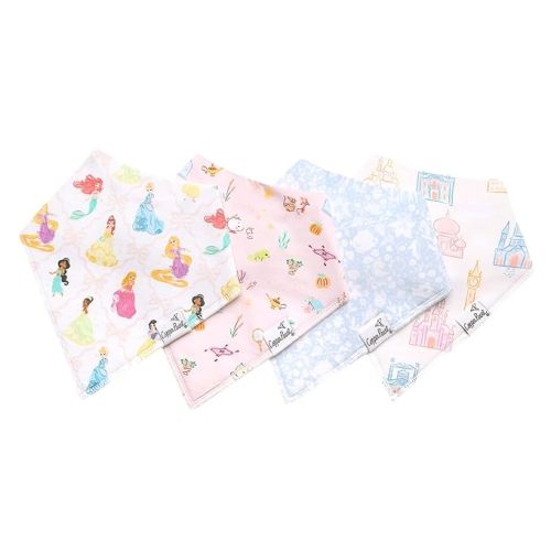 Copper Pearl Baby Bandana Drool Bibs for Drooling and Teething 4 Pack Gift Set Disney Princess