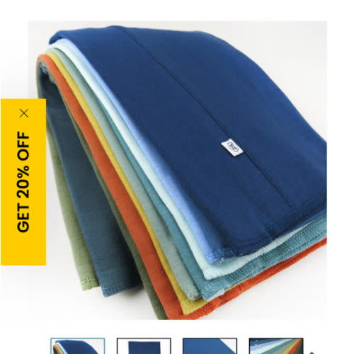 10-Pack Organic Cotton Knit Tri-fold Burp Cloths | Honest Baby Clothing