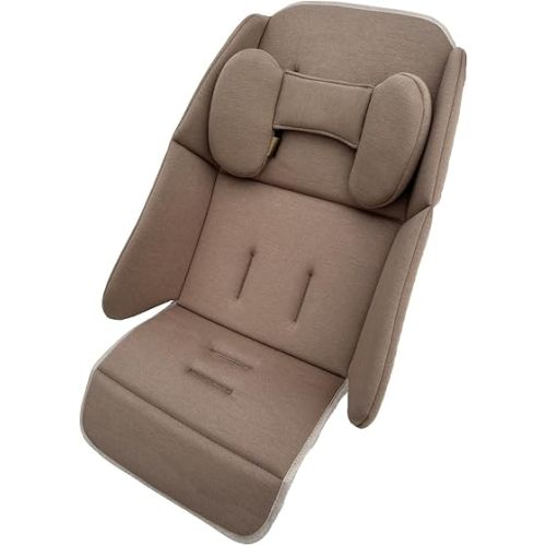 Stroller Infant Insert Liner Seat Cushion Compatible with Uppababy Vista, Vista V2, Cruz, Cruz V2, RUMBLESEAT V2 and RUMBLESEAT V2+, Skin Friendly Fabric (Khaki)