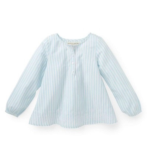 Hope & Henry Girls' Peasant Top With Embroidery, Infant, Size: 3-6 months