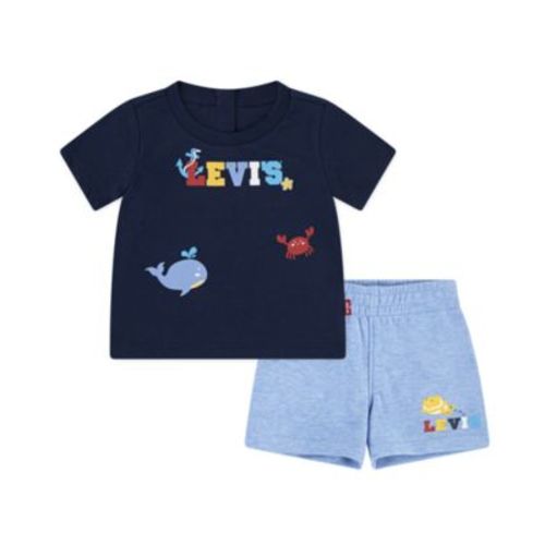 Baby Boys Coastal Critters Tee and Shorts Knit, 2-Piece Set