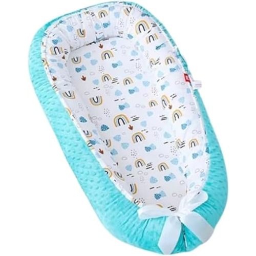 Baby Lounger for Newborn 0–24 Portable Baby Bed. Infant Lounger Nest for Cosleeping and Tummy Time
