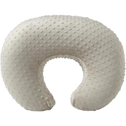 ESEN Baby Nursing Pillow and Body Positioner for Breast Feeding and Bottle Feeding, Ultra Soft Baby Breastfeeding Pillows with Removable Nursing Pillow Cover for More Support for Mom and Baby (Brown)