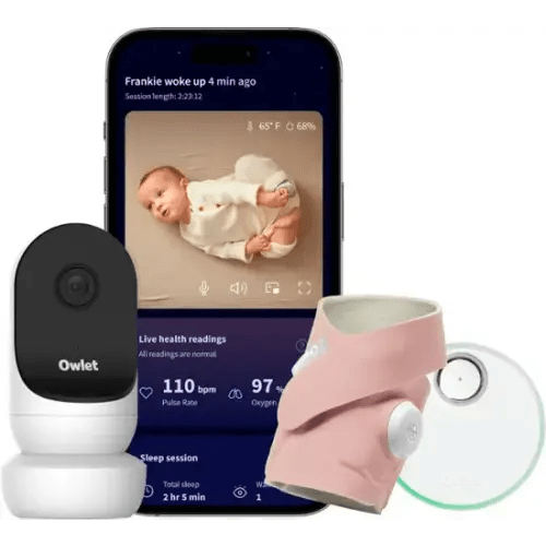 Owlet Dream Duo 2 Smart Baby Monitor: FDA-Cleared Dream Sock and Cam 2 HD Wi-Fi Video Dusty Rose PS04N20BBK - Best Buy