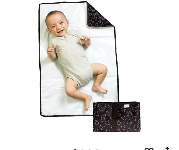 J.L. Childress Disney Baby Full Body Portable Changing Pad, Mickey Mouse