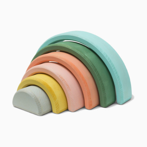 Wonder & Wise Rainbow Wooden Nesting Blocks
