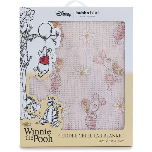 Winnie The Pooh Piglet Cuddle Cellular Blanket