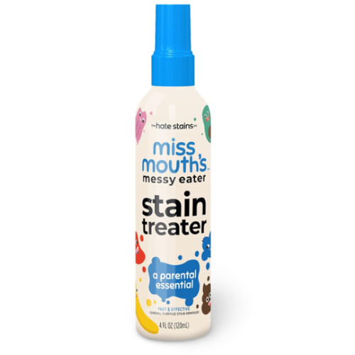 Miss Mouth's Messy Eater Stain Treater Spray - 4oz Stain Remover - Newborn & Baby Essentials - No Dry Cleaning Food, Grease, Coffee Off Laundry, Underwear, Fabric