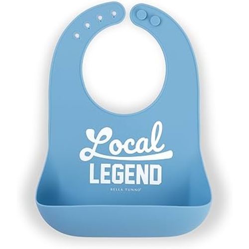 Bella Tunno Baby Bib for Eating, Waterproof Silicone Bib with Large Food Catcher, Adjustable Fit for Babies 4-12 months & Toddlers 1-3 Years, Boys & Girls