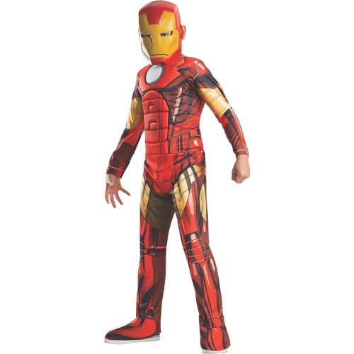 Rubie's Marvel Universe Classic Collection Avengers Assemble Deluxe Muscle-Chest Iron Man Costume, Medium (880608_M)