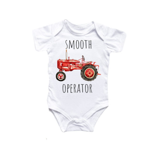 Farm Tractor - Baby Boy Girl Clothes Infant Bodysuit Funny Cute Newborn