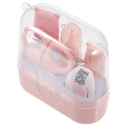 LIFKOME 1 Set Baby Grooming Set for Boys Pink Color Stainless Steel Tools for Newborns and Toddlers