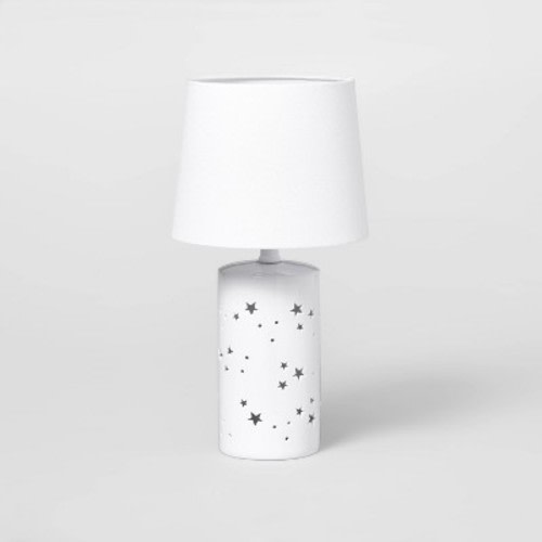 2-in-1 Starry Kids' Table Lamp White - Pillowfort™