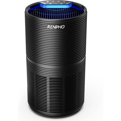 RENPHO Air Purifier for Home Large Room up to 1200 Sq.ft, 5-Stage H13 True HEPA Filter in Bedroom, Air Cleaner for Allergies, Pet Hair, Smokers, Odors, Dust, Pollen, Model AP088-WH