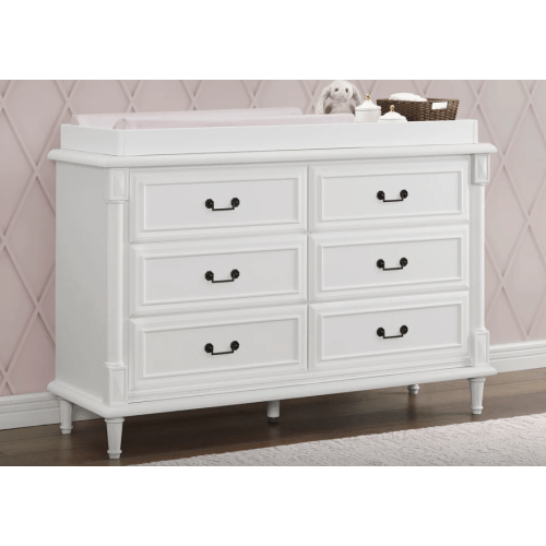 Juliette 6 Drawer Dresser with Changing Top and Interlocking Drawers | Delta Children
