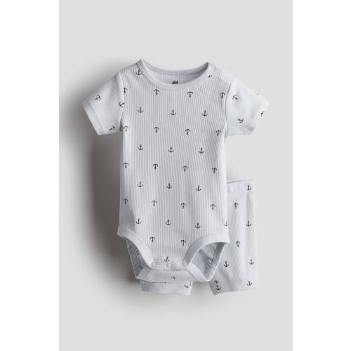 2-PIECE RIBBED COTTON SET