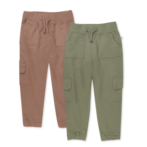 2-Pack Easy Fit Cargo Sweatpants | Honest Baby Clothing