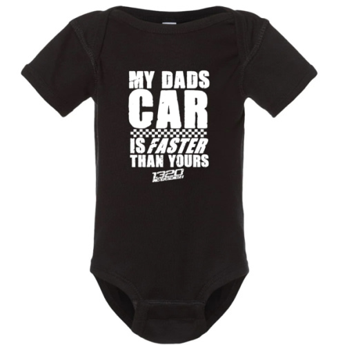 1320Video My Dad's Car is Faster Than Yours Short Sleeve Bodysuit