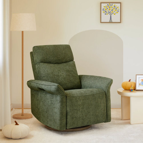 Latitude Run® Triple-Motor Swivel Glider Power Recliner With Power Headrest And Power Lumbar & Reviews | Wayfair