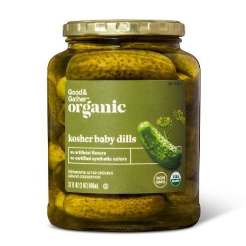 Organic Kosher Baby Dill Pickles - 32 Fl Oz - Good & Gather™
