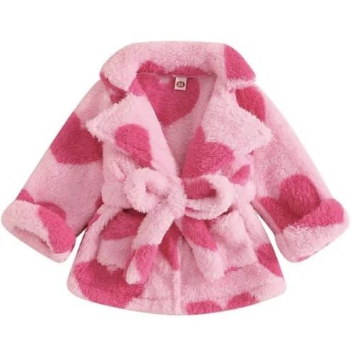 Baby Girls Soft Cotton Long Sleeve Bathrobe with Tie Waist – MyKidos