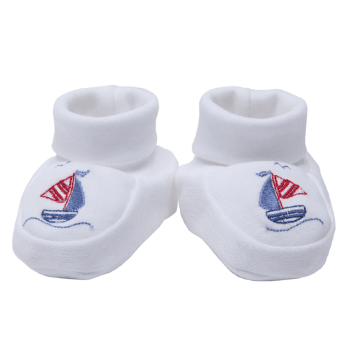 Embroidered Baby Booties
