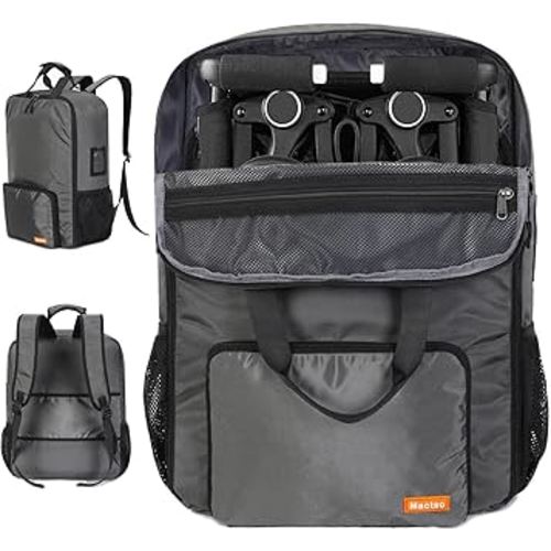 Stroller Travel Bag GB Pockit and GB Pockit Air Plus All Terrain, Lightweight Stroller Travel Backpack for Airplane (Grey, M)