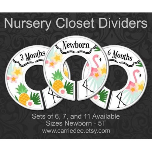 PINK FLAMINGO Baby Closet Dividers Nursery Clothes Organizer - Etsy