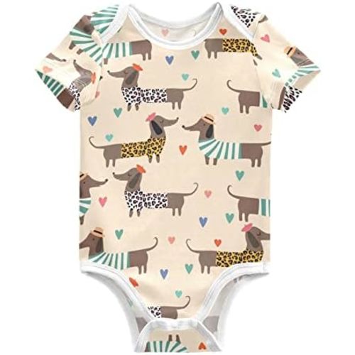 Cute Friesian Cow Baby Short Sleeve Bodysuits Romper Unisex Infant Outfit Clothes for Boy Girl kids 3M