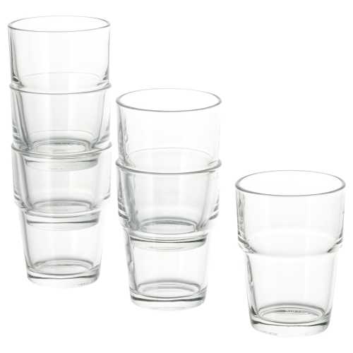 REKO Glass - clear glass 6 oz