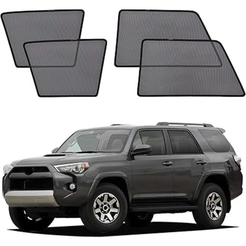 XCBYT Car Window Shades for 2011-2023 4Runner Sun Shade for Car Baby Side Window with Breathable Mesh Blocking 99% UV Glare and Privacy Protection Safe Driving for Napping, Camping, Dressing (4 PCS)