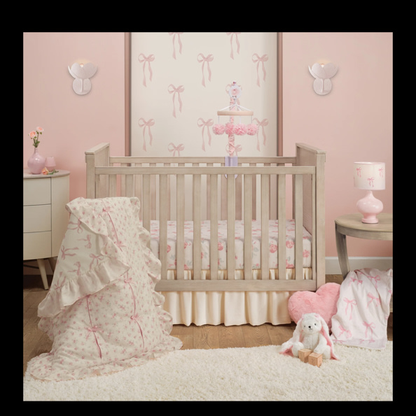 Coquette Floral 3-Piece Crib Bedding Set