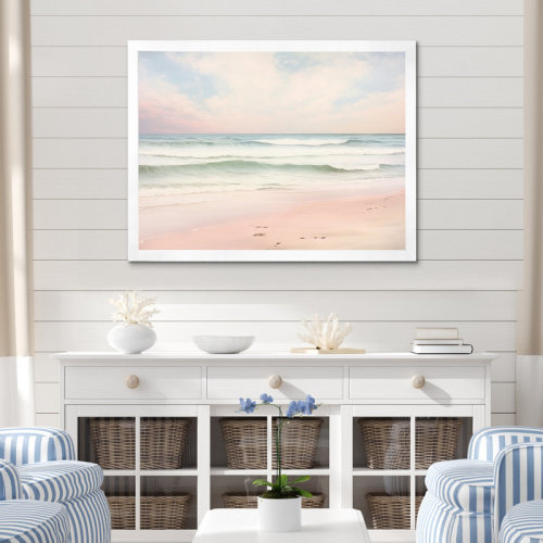 Beachcrest Home™ Ocean Tranquility Tender Pink Pastel Sunrise I & Reviews | Wayfair