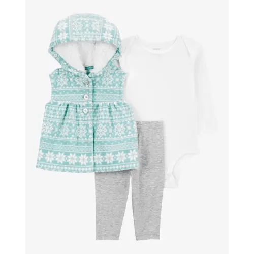 Baby 3-Piece Fair Isle Little Vest Set - Carter's | Carter's