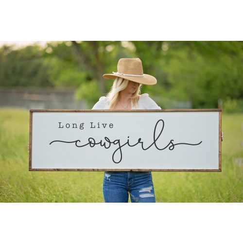 Long Live Cowgirls Wood Sign, Western Decor, Western Girls Nursery Decor, Western Wall Art, Boho Nursery Decor, Cowgirl Wall Art, Playroom
