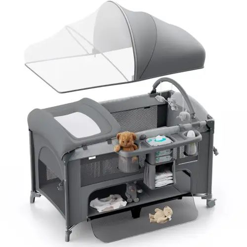 BabyBond 5 in 1 Foldable Baby Bassinets Bedside Sleeper for Newborn - TikTok Shop