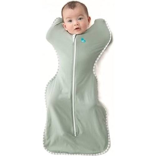 Love to Dream Swaddle, Baby Sleep Sack, Swaddle Up Self-Soothing Swaddles for Newborns, Get Longer Sleep, Snug Fit Helps Calm Startle Reflex, Lite 0.2 Tog Sleep Sack, 13-19 lbs, Olive