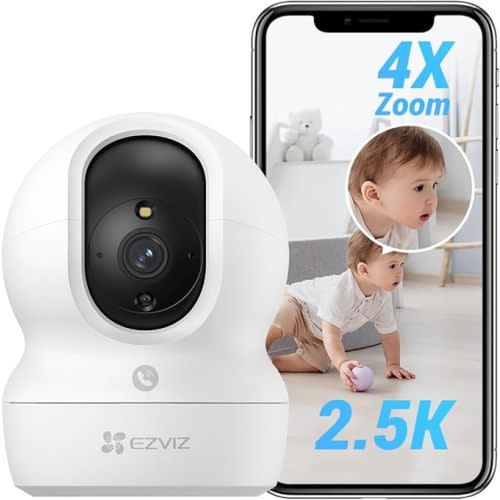 AED 120 (NOT 120 USD) EZVIZ Security Camera CP1 Pro, 4MP CCTV Camera for Home, 360° Indoor Camera, Baby Monitor with Color Night Vision, Human Shape & Loud Noise Detection with Auto-Tracking, Two-Way Audio, Dual-Band Wi-Fi: Buy Online at Best Price in UAE