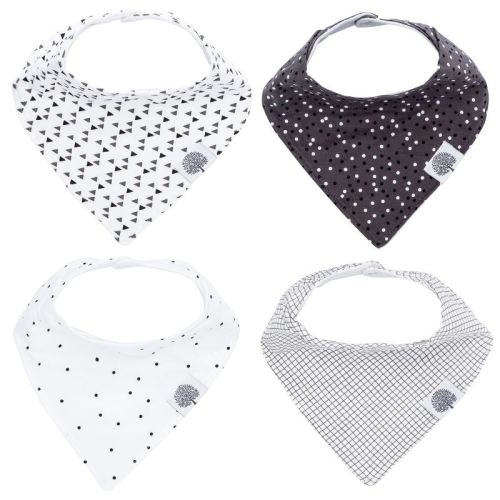 Parker Baby Bandana Drool Bibs 4 Pack Baby Bibs For Boys, Girls, Unisex - "parker Set"