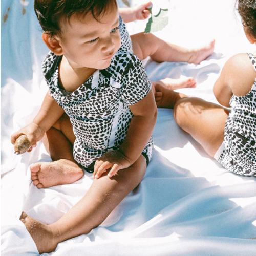 Leopard cone shell onesie