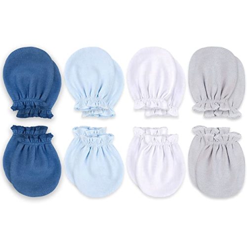 KiddyCare Hand Mittens No Scratch for Newborn Baby Boy/girl - Infant Gloves Mitts for 0-6 Months - Preemie Mittens for Babies