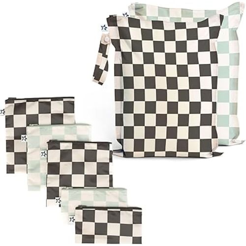 Tiny Twinkle Mess-proof Wet Bags and Snack Bags Bundle