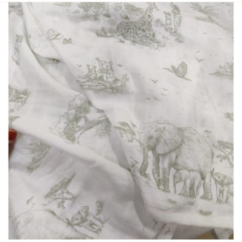Safari Toile X-Large Muslin Swaddle